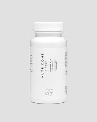 Nutridome Vitamin B12 für Widerstandskraft, gegen Müdigkeit und für die Funktion des Nervensystems 60 Kapseln - 1