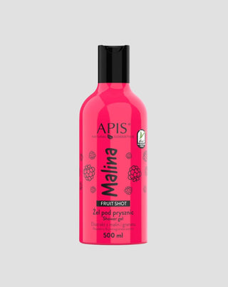 Natürliches Duschgel mit Himbeerduft mit Hyaluronsäure Fruit Shot Apis - 1
