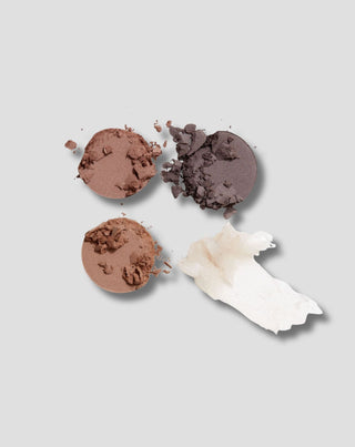 Eine Palette von 3 Lidschatten und klarem Augenbrauen-Stylingwachs für einen lang anhaltenden Gosh-Effekt - 2
