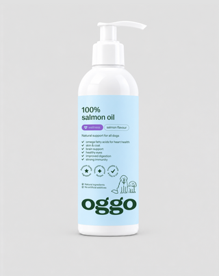 Lachsöl für Hunde Omega-3 EPA und DHA für Herz, Gehirn und Immunsystem Oggo 250 ml - 1