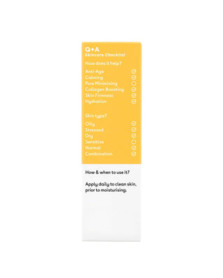 Revitalisierendes Peptid-Gesichtsserum Q+A