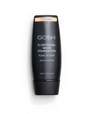 Mitteldeckende Foundation mit langanhaltender Wirkung x-ceptional wear shade 12 natural Gosh - 1