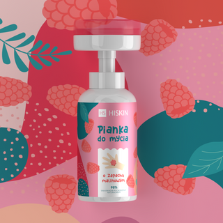 Hand- und Körperschaum für Kinder mit dem Himbeerduft HiSkin - 2