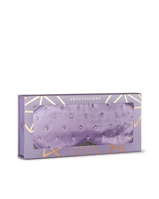 Schlafaugenband aus Seide, verziert mit Kristallen – lilac Crystallove