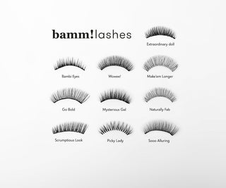 Falsche Wimpern auf dem 2D-Streifen für den mehrfachen Gebrauch Misterious Gal Bamm!Lashes - 3