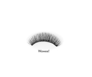 Falsche Wimpern auf dem 2D-Streifen für den mehrfachen Gebrauch, einfach aufzutragende Wowee! Bamm!Lashes - 2