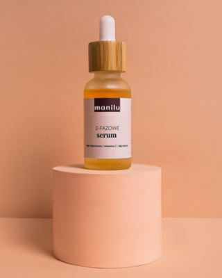 Zwei-Phasen-Nachtserum für trockene Haut mit Hyaluronsäure und Vitamin C von Manil - 2