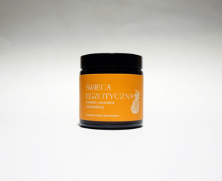 Exotische handgefertigte Rübenkerze mit dem Duft von Mango, Ananas und Mglife-Orange - 2