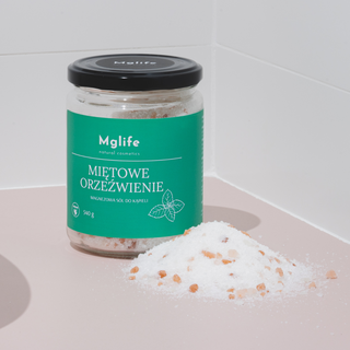 Magnesium Badesalz mit Bittersalz und Minzöl Mglife erfrischend - 2