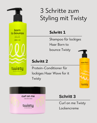 Feuchtigkeitsspendendes Shampoo für lockiges Haar mit Harnstoff und Milchsäure Twisty - 4