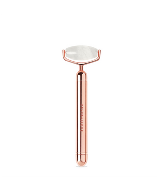 Pulsationsrolle aus dem Bergkristall zur Gesichtsmassage, Rose Gold Crystallove