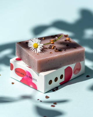 100% natürliche Natriumseife in Himbeerriegel traditionell mit Pflanzenölen Opcja Natura - 2