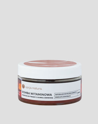 Vitaminbombenmaske für Gesicht und Körper mit roter Tonerde 100% natürliche Opcja Natura - 1