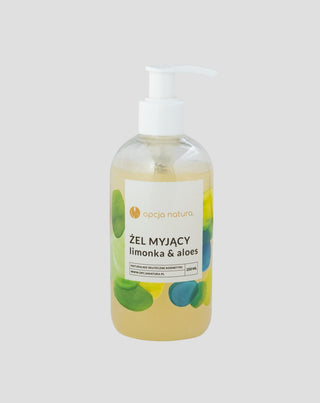 Lime & Aloe Körper- und Gesichtsreinigungsgel 100% natürliche Opcja Natura - 1