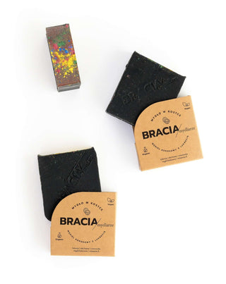 Reinigende und antibakterielle Seife Kokosnusskohle mit Lakritz Soap Brothers - 3