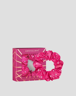 Haarbänder aus Seide mit Kristallen – pink Crystallove - 1