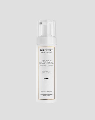 TanExpert leichter Selbstbräunerschaum im Farbton Bronze Amber für Gesicht und Körper