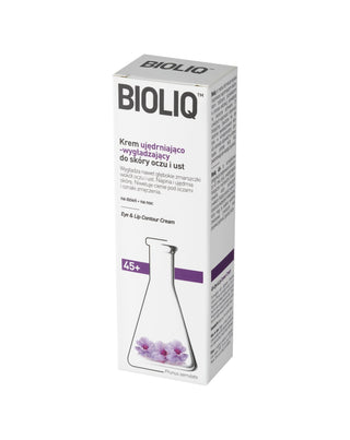 Straffende und glättende Creme für die Haut der Augen und Lippen 45+ Bioliq