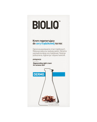 Dermo Bioliq regenerierende Nachtcreme für zu Akne neigende Haut