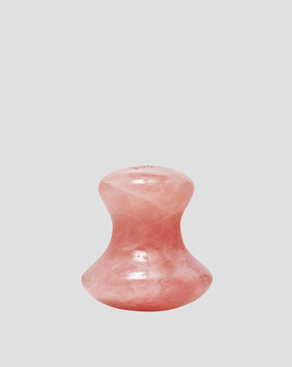 Gesichtsmassagepilz aus natürlichem Rosenquarz, Crystallove - 1