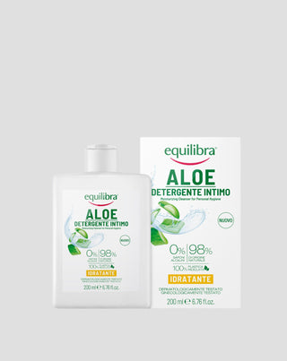 Feuchtigkeitsspendendes Intimhygienegel auf Basis von Aloe Vera ohne Parabene und SLS Equilibra - 1