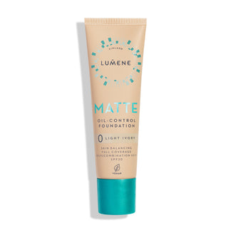 Matte 0 Helles Elfenbein High Coverage Mattierende Foundation mit LSF 20 Lumene