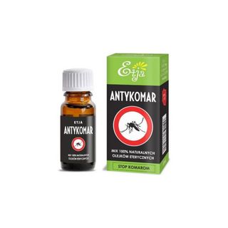 Anti-Mückenöl - eine Mischung aus natürlichen ätherischen Ölen, die Mücken abwehren Etja