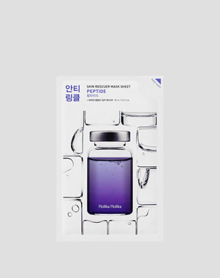 Peptid-Blatt-Maske zur Wiederherstellung der Elastizität Skin Rescue Mask Sheet Holika Holika - 1