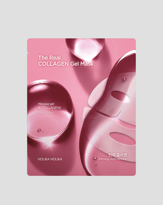Hydrogel-Maske für die Nacht zur Verbesserung der Elastizität The Real Gel Mask Collagen Holika Holika - 1
