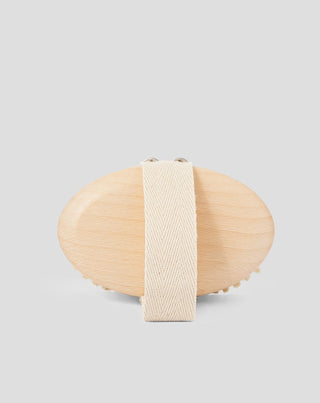 Körpermassagebürste trocken aus Naturholz und Sodbrennenfasern No 1 Hhuumm - 3