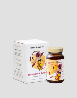 Nahrungsergänzungsmittel mit Lactopherin 150 mg aus Kuhmilch Lactoferrin Natural+ Health Labs Care - 1