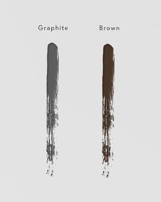 Ein Augenbrauenstift aus Graphit mit einem Pinsel und einer präzisen Spitze mit Nutridome Rizinusöl - 3