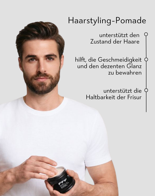 Pomade zur Haarstyling für Modellierung und Fixierung der Frisur für Männer Monolit 55 g - 2