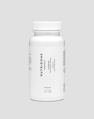 Piperin in Tabletten zur besseren Verdauung, die das schlabende Piperine Nutridome 60 Kapseln stützt_1 - 1