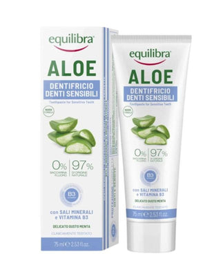Aloe Gel Sensitive Equilibra Zahnpasta für empfindliche Zähne und Zahnfleisch - 1