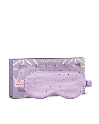 Schlafaugenband aus Seide, verziert mit Kristallen – lilac Crystallove
