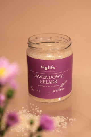 Magnesium Badesalz mit Bittersalz und ätherischem Öl Lavendelentspannung Mglife - 3