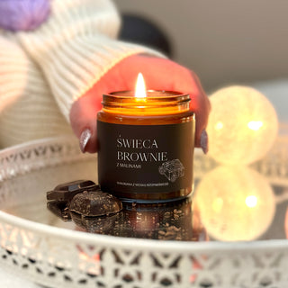 Vegane Rübenkerze mit Brownie- und Himbeerduft 120 ml MgLife - 2