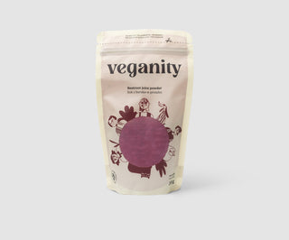 Rote-Beete-Saftpulver, eine natürliche Eisen- und Vitamin-C-Quelle und veganer Farbstoff Veganity 200 g