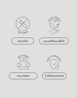 Set gewellte Haarnadeln - marmoriert, Perle, schwarz Twisty 3 Stück - 3