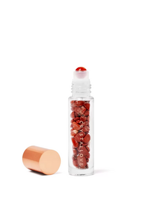 Ölflasche mit Kristallen – red Crystallove jaspis