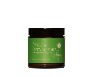 Eine Kerze mit dem Duft von Zitronengras und Minze. Sommerzeit Mglife - 1