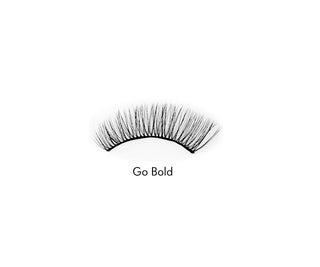 Künstliche Wimpern auf 2d Streifen für mehrfachen Gebrauch sehr weich Go Bold Bamm!Lashes - 3