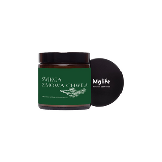 Vegane Rübenkerze Wintermoment mit dem Duft von Kiefer, Zeder und Bernstein 120 ml MgLife - 4