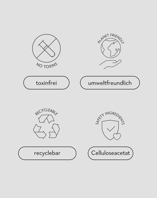 Set mit großen Haarklammern - marmoriet und schwarz Twisty 2 Stück - 3