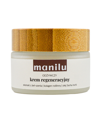 Pflegende regenerierende Creme für dehydrierte und trockene Haut mit Manilu Arganöl - 1
