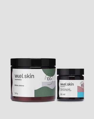 Schlammset aus dem Toten Meer: Reinigende Maske und grüne Tonerde für eine Tiefenreinigung - 1