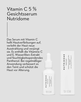 Vitamin C 5% Gesichtsserum gegen Verfärbungen Nutridome - 4