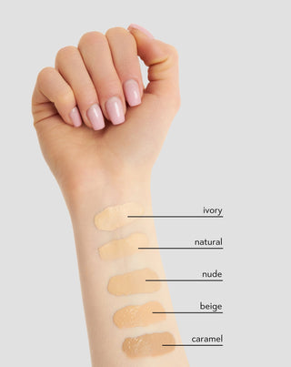 Leichte, gut deckende, mattierende Foundation 12h für olivfarbenen Teint 03 Nude Nutridome - 3