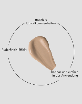 Helle, gut deckende, mattierende Foundation 12h für dunklen Teint 05 Caramel Nutridome - 5